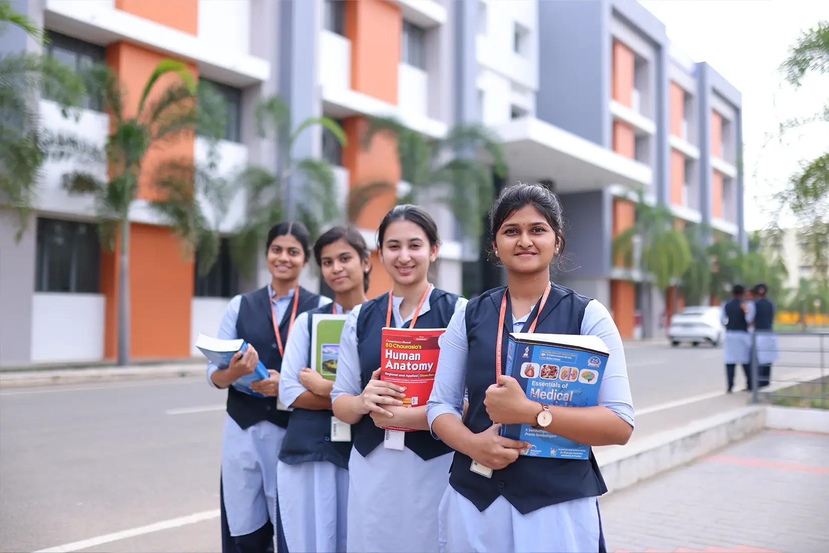 Students collaborating on a project